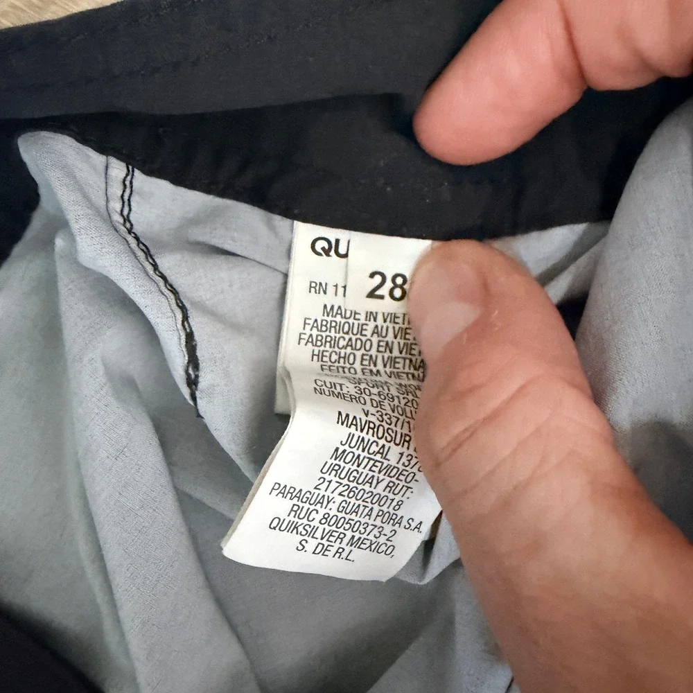Quiksilver‎ Eddie Aikau 2015-16 Board Shorts Mens 28 Black AG47 Dry Flight